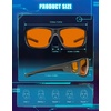 image:imageTIJN Blue Light Glasses for Woman Men Computer Gaming Red Sleep Eyeglasses Orange Bluelight Blocking Amber Lens Screen UseMatte Silvergrey