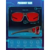 image:imageTIJN Blue Light Glasses for Woman Men Computer Gaming Red Sleep Eyeglasses Orange Bluelight Blocking Amber Lens Screen UseMatte Silvergrey