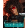 image:imageTIJN Blue Light Glasses for Woman Men Computer Gaming Red Sleep Eyeglasses Orange Bluelight Blocking Amber Lens Screen UseMatte Silvergrey