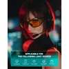 image:imageTIJN Blue Light Glasses for Woman Men Computer Gaming Red Sleep Eyeglasses Orange Bluelight Blocking Amber Lens Screen UseMatte Silvergrey