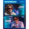 image:imageTIJN Blue Light Glasses for Woman Men Computer Gaming Red Sleep Eyeglasses Orange Bluelight Blocking Amber Lens Screen UseMatte Silvergrey