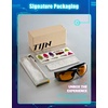 image:imageTIJN Blue Light Glasses for Woman Men Computer Gaming Red Sleep Eyeglasses Orange Bluelight Blocking Amber Lens Screen UseMatte Silvergrey