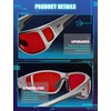 image:imageTIJN Blue Light Glasses for Woman Men Computer Gaming Red Sleep Eyeglasses Orange Bluelight Blocking Amber Lens Screen UseMetallic Silver