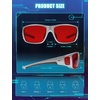 image:imageTIJN Blue Light Glasses for Woman Men Computer Gaming Red Sleep Eyeglasses Orange Bluelight Blocking Amber Lens Screen UseMetallic Silver