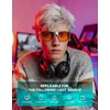 image:imageTIJN Blue Light Glasses for Woman Men Computer Gaming Red Sleep Eyeglasses Orange Bluelight Blocking Amber Lens Screen UseMetallic Silver