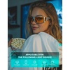 image:imageTIJN Blue Light Glasses for Woman Men Computer Gaming Red Sleep Eyeglasses Orange Bluelight Blocking Amber Lens Screen UseMetallic Silver