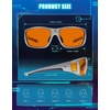 image:imageTIJN Blue Light Glasses for Woman Men Computer Gaming Red Sleep Eyeglasses Orange Bluelight Blocking Amber Lens Screen UseMetallic Silver