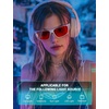image:imageTIJN Blue Light Glasses for Woman Men Computer Gaming Red Sleep Eyeglasses Orange Bluelight Blocking Amber Lens Screen UseWhite