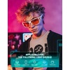 image:imageTIJN Blue Light Glasses for Woman Men Computer Gaming Red Sleep Eyeglasses Orange Bluelight Blocking Amber Lens Screen UseWhite