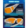 image:imageTIJN Blue Light Glasses for Woman Men Computer Gaming Red Sleep Eyeglasses Orange Bluelight Blocking Amber Lens Screen UseWhite