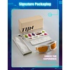 image:imageTIJN Blue Light Glasses for Woman Men Computer Gaming Red Sleep Eyeglasses Orange Bluelight Blocking Amber Lens Screen UseWhite