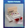 image:imageTIJN Blue Light Glasses for Woman Men Computer Gaming Red Sleep Eyeglasses Orange Bluelight Blocking Amber Lens Screen UseWhite