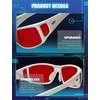 image:imageTIJN Blue Light Glasses for Woman Men Computer Gaming Red Sleep Eyeglasses Orange Bluelight Blocking Amber Lens Screen UseWhite