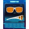 image:imageTIJN Blue Light Glasses for Woman Men Computer Gaming Red Sleep Eyeglasses Orange Bluelight Blocking Amber Lens Screen UseWhite