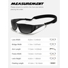 image:imageTIJN Polarized Sports Sunglasses for Women Men Lightweight TR90 Wraparound Frame with UV400 Protection for Outdoor Activities02 Black  Grey  Straps