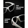 image:imageTIJN Polarized Sports Sunglasses for Women Men Lightweight TR90 Wraparound Frame with UV400 Protection for Outdoor Activities03 White  Grey  Straps
