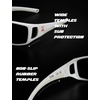 image:imageTIJN Polarized Sports Sunglasses for Women Men Lightweight TR90 Wraparound Frame with UV400 Protection for Outdoor Activities03 White  Grey  Straps