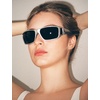 image:imageTIJN Polarized Sports Sunglasses for Women Men Lightweight TR90 Wraparound Frame with UV400 Protection for Outdoor Activities04 Metallic Silver  Grey  Straps