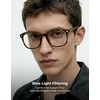 image:imageTIJN Premium Blue Light Blocking Glasses for Women Men Computer Gaming Use  Square TR90 Frame Nerd Eyeglasses Anti Blue Ray with Red Orange Clear Lens for Computer Phone TV and Evening Screen UseMatte Leopard