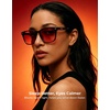 image:imageTIJN Premium Blue Light Blocking Glasses for Women Men Computer Gaming Use  Square TR90 Frame Nerd Eyeglasses Anti Blue Ray with Red Orange Clear Lens for Computer Phone TV and Evening Screen UseOlive Tortoise