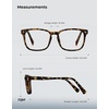 image:imageTIJN Premium Blue Light Blocking Glasses for Women Men Computer Gaming Use  Square TR90 Frame Nerd Eyeglasses Anti Blue Ray with Red Orange Clear Lens for Computer Phone TV and Evening Screen UseMatte Leopard