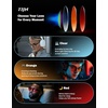 image:imageTIJN Premium Blue Light Blocking Glasses for Women Men Computer Gaming Use  Square TR90 Frame Nerd Eyeglasses Anti Blue Ray with Red Orange Clear Lens for Computer Phone TV and Evening Screen UseHoney Brown