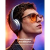 image:imageTIJN Premium Blue Light Blocking Glasses for Women Men Computer Gaming Use  Square TR90 Frame Nerd Eyeglasses Anti Blue Ray with Red Orange Clear Lens for Computer Phone TV and Evening Screen UseClear Smoke