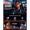image:imageTIJN Premium Blue Light Blocking Glasses for Women Men Computer Gaming Use  Square TR90 Frame Nerd Eyeglasses Anti Blue Ray with Red Orange Clear Lens for Computer Phone TV and Evening Screen UseHoney Brown