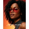 image:imageTIJN Premium Blue Light Blocking Glasses for Women Men Computer Gaming Use  Square TR90 Frame Nerd Eyeglasses Anti Blue Ray with Red Orange Clear Lens for Computer Phone TV and Evening Screen UseMatte Leopard