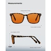 image:imageTIJN Premium Blue Light Blocking Glasses for Women Men Computer Gaming Use  Square TR90 Frame Nerd Eyeglasses Anti Blue Ray with Red Orange Clear Lens for Computer Phone TV and Evening Screen UseMatte Leopard