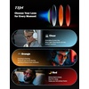 image:imageTIJN Premium Blue Light Blocking Glasses for Women Men Computer Gaming Use  Square TR90 Frame Nerd Eyeglasses Anti Blue Ray with Red Orange Clear Lens for Computer Phone TV and Evening Screen UseBlack