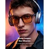 image:imageTIJN Premium Blue Light Blocking Glasses for Women Men Computer Gaming Use  Square TR90 Frame Nerd Eyeglasses Anti Blue Ray with Red Orange Clear Lens for Computer Phone TV and Evening Screen UseMatte Leopard