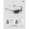 image:imageTIJN Sports Sunglasses for Men Women UV400 Wraparound Cycling Running Golf Motorcycle Glasses Wide Fit Outdoor Shades VantaLunar Alloy