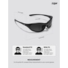image:imageTIJN Sports Sunglasses for Men Women UV400 Wraparound Cycling Running Golf Motorcycle Glasses Wide Fit Outdoor Shades VantaNightfall