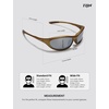 image:imageTIJN Sports Sunglasses for Men Women UV400 Wraparound Cycling Running Golf Motorcycle Glasses Wide Fit Outdoor Shades VantaSandstorm