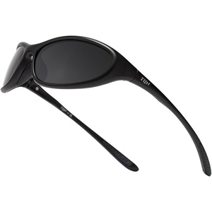 image:imageTIJN Sports Sunglasses for Men Women UV400 Wraparound Cycling Running Golf Motorcycle Glasses Wide Fit Outdoor Shades VantaNightfall