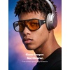 image:imageTIJN Blue Light Blocking Fit Over Glasses for Men Women Dual AR Coating Oversized Aviator Frame for Computer Gaming ScreenBlack