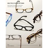 image:imageTIJN Blue Light Blocking Glasses Clear Lens Preppy Frame for Computer Use  Lightweight TR90 square frame designed for women and men ideal for computer work studying gaming and everyday screen timeSmoke Gray  Amber Tortoise