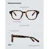 image:imageTIJN Blue Light Blocking Glasses Clear Lens Preppy Frame for Computer Use  Lightweight TR90 square frame designed for women and men ideal for computer work studying gaming and everyday screen timeClassic Tortoise