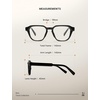image:imageTIJN Blue Light Blocking Glasses Clear Lens Preppy Frame for Computer Use  Lightweight TR90 square frame designed for women and men ideal for computer work studying gaming and everyday screen timeClassic Black