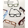 image:imageTIJN Blue Light Blocking Glasses Clear Lens Preppy Frame for Computer Use  Lightweight TR90 square frame designed for women and men ideal for computer work studying gaming and everyday screen timeDeep Olive