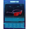 image:imageTIJN Wraparound Blue Light Blocking Glasses Men Women for Computer Gaming  Ultralight TR90 frame Dual AR coatings Red orange lens block 99 blue green light for night screen use and better sleep02holo Violet