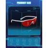 image:imageTIJN Wraparound Blue Light Blocking Glasses Men Women for Computer Gaming  Ultralight TR90 frame Dual AR coatings Red orange lens block 99 blue green light for night screen use and better sleep06ion White