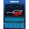 image:imageTIJN Wraparound Blue Light Blocking Glasses Men Women for Computer Gaming  Ultralight TR90 frame Dual AR coatings Red orange lens block 99 blue green light for night screen use and better sleep08haze Blush