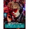 image:imageTIJN Wraparound Blue Light Blocking Glasses Men Women for Computer Gaming  Ultralight TR90 frame Dual AR coatings Red orange lens block 99 blue green light for night screen use and better sleep02holo Violet