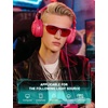 image:imageTIJN Wraparound Blue Light Blocking Glasses Men Women for Computer Gaming  Ultralight TR90 frame Dual AR coatings Red orange lens block 99 blue green light for night screen use and better sleep08haze Blush