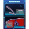 image:imageTIJN Wraparound Blue Light Blocking Glasses Men Women for Computer Gaming  Ultralight TR90 frame Dual AR coatings Red orange lens block 99 blue green light for night screen use and better sleep02holo Violet