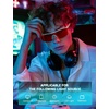 image:imageTIJN Wraparound Blue Light Blocking Glasses Men Women for Computer Gaming  Ultralight TR90 frame Dual AR coatings Red orange lens block 99 blue green light for night screen use and better sleep04nebula Green
