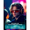 image:imageTIJN Wraparound Blue Light Blocking Glasses Men Women for Computer Gaming  Ultralight TR90 frame Dual AR coatings Red orange lens block 99 blue green light for night screen use and better sleep06ion White