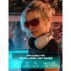 image:imageTIJN Wraparound Blue Light Blocking Glasses Men Women for Computer Gaming  Ultralight TR90 frame Dual AR coatings Red orange lens block 99 blue green light for night screen use and better sleep09bionic Green